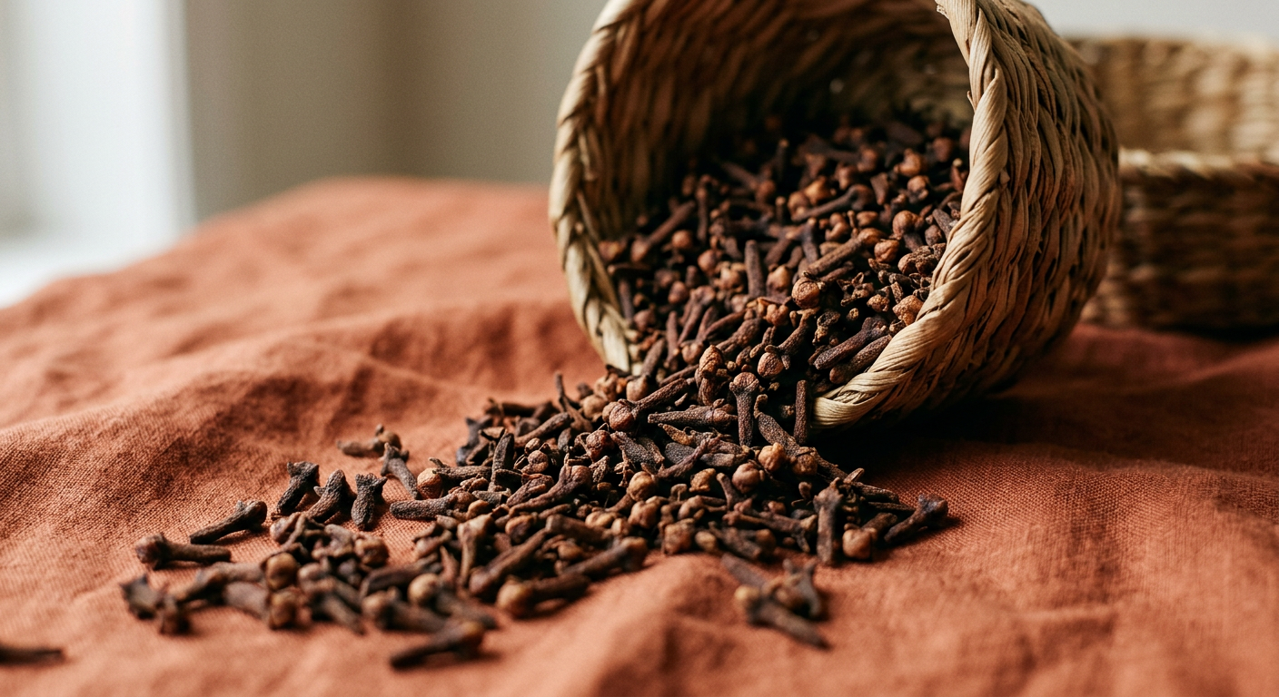 Whole cloves, one of the eight Zanzibar spices offered by Taamu